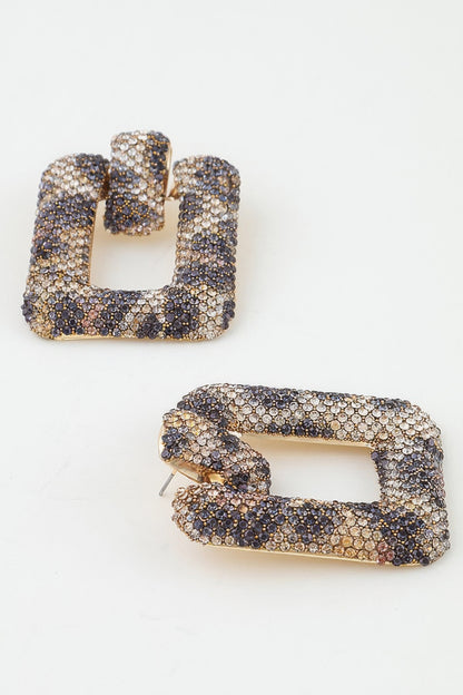 Bejeweled Reptile Fashion Earrings