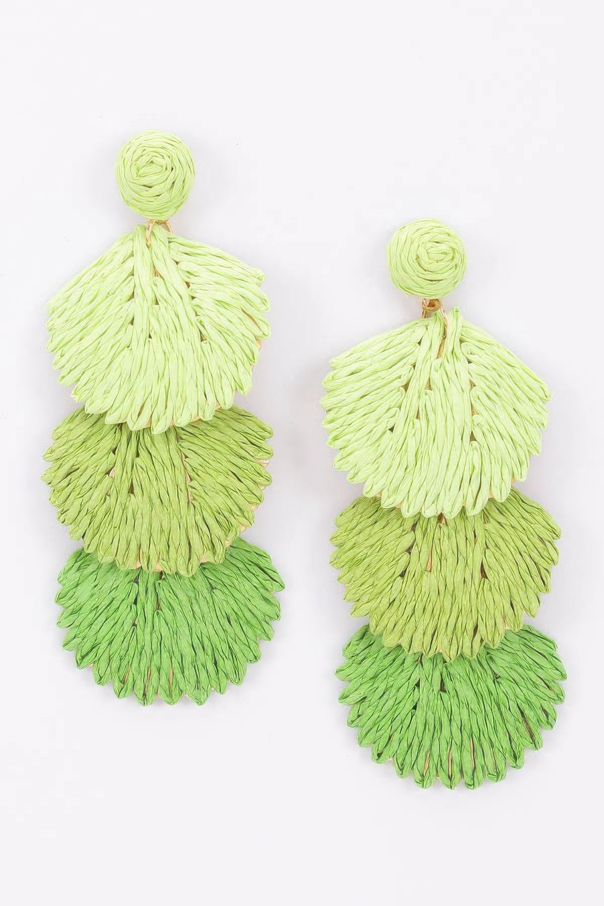 Faux Straw Earring