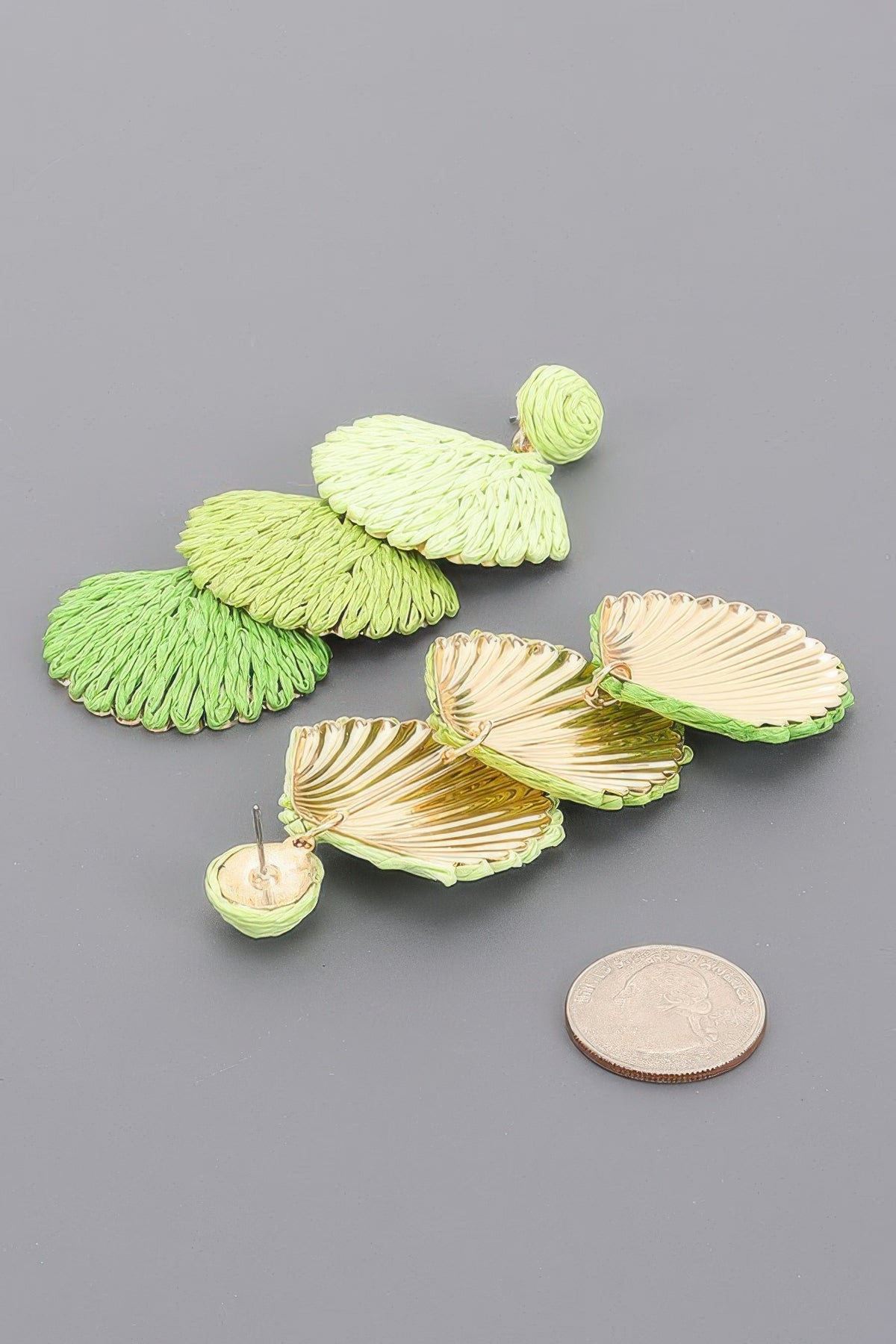 Faux Straw Earring