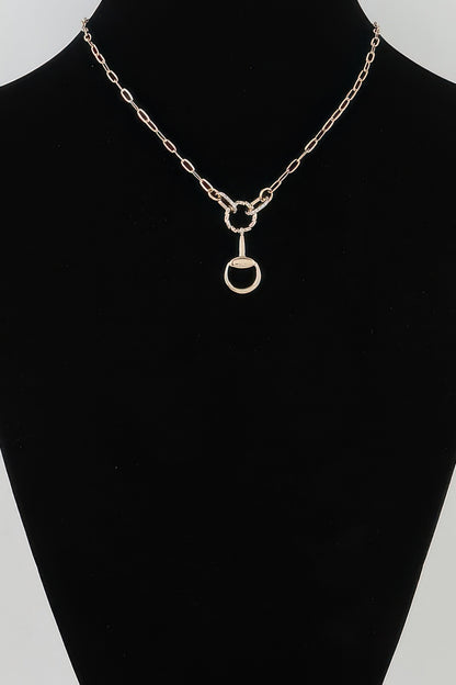 Twisted Loop Equestrian Chain Necklace