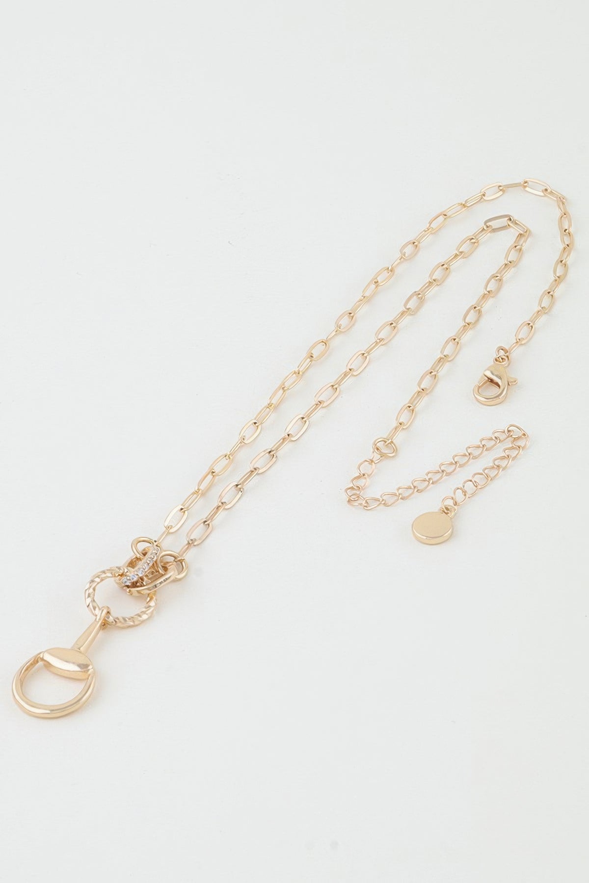 Twisted Loop Equestrian Chain Necklace