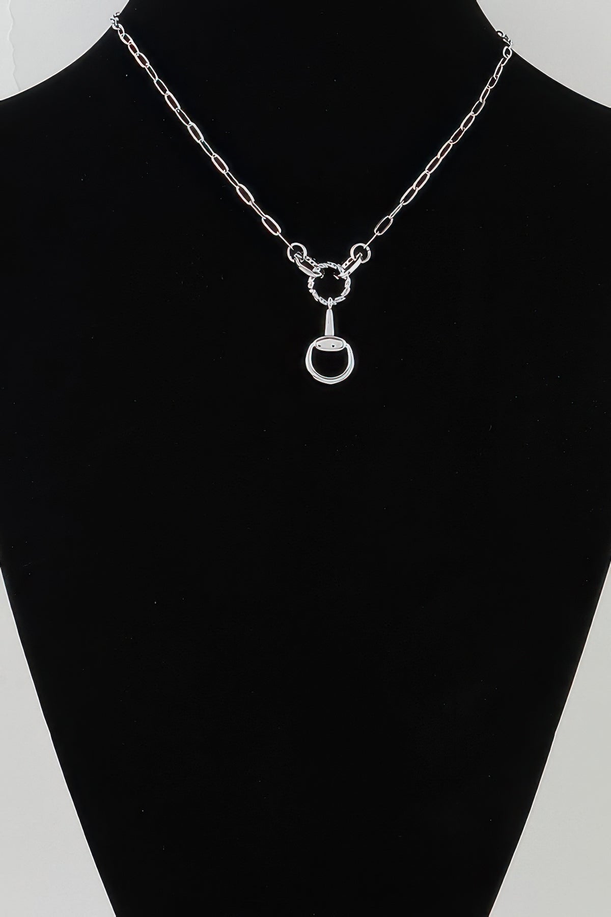 Twisted Loop Equestrian Chain Necklace