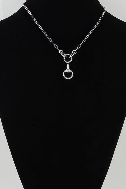 Twisted Loop Equestrian Chain Necklace