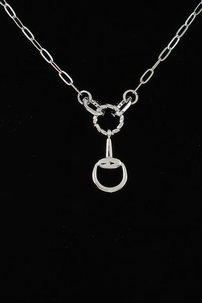 Twisted Loop Equestrian Chain Necklace