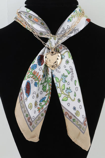 Double Wrap Heart Chain Necklace
