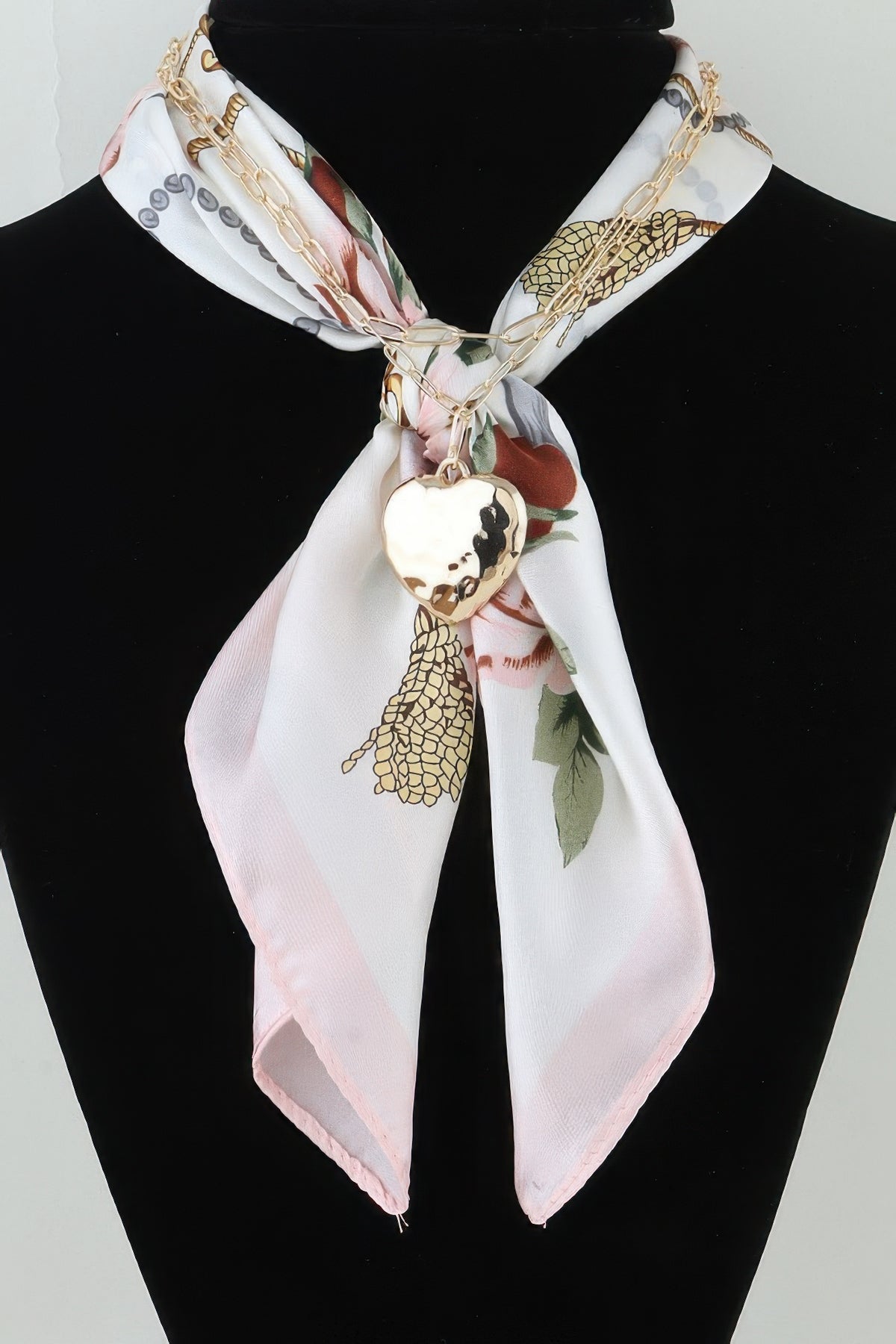 Double Wrap Heart Chain Necklace