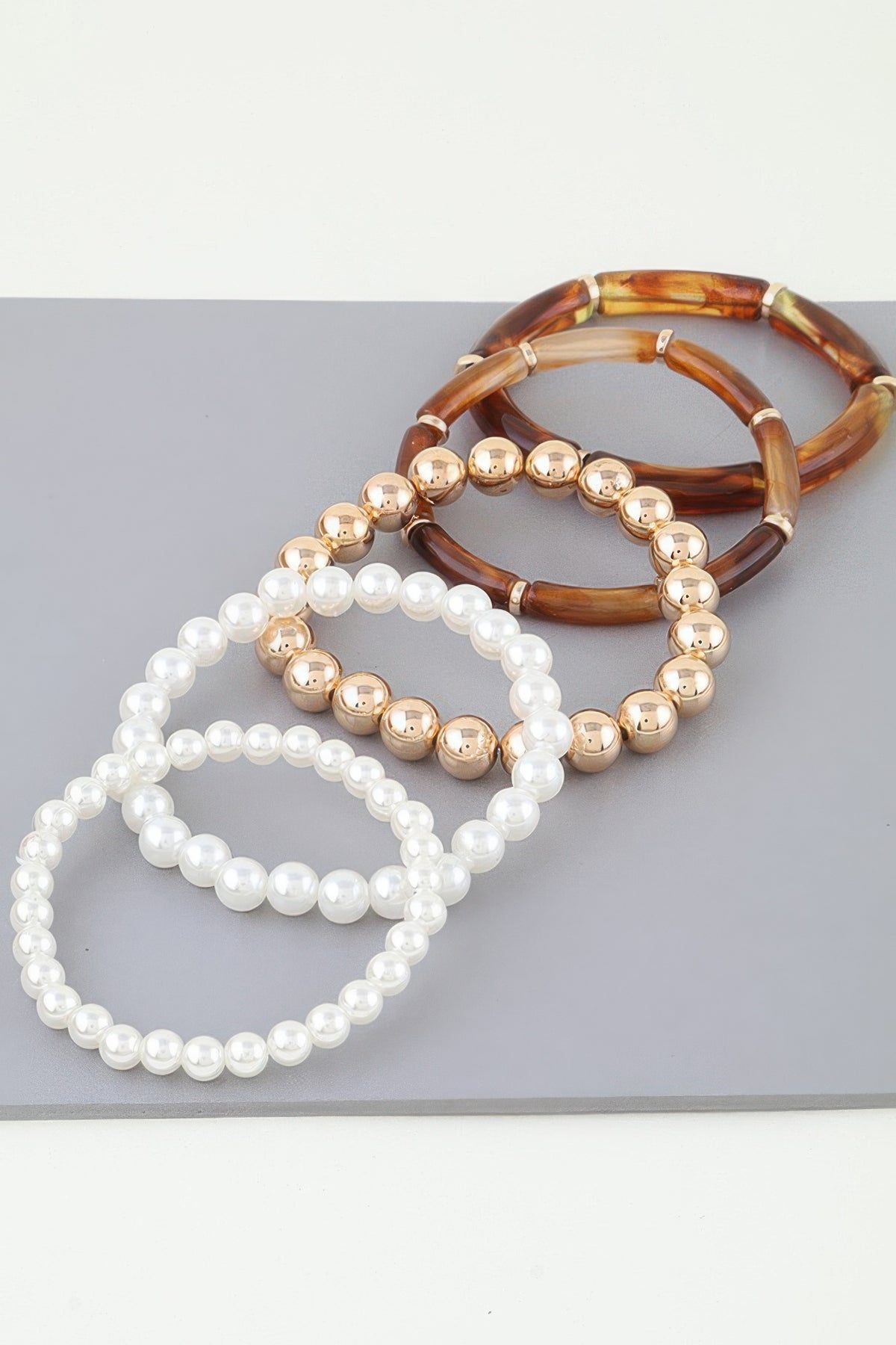 Marble Tube Beaded Bracelet