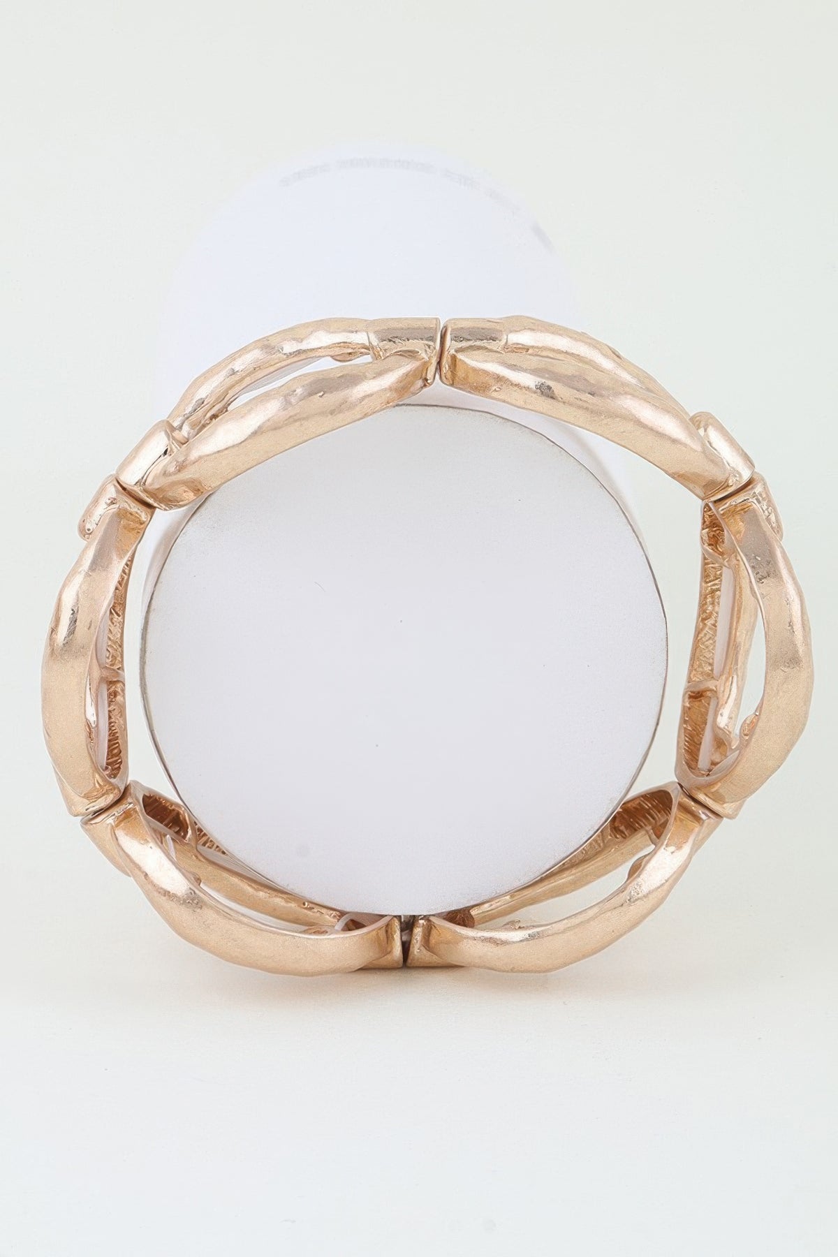 Hammered Chain Cuff Bracelet