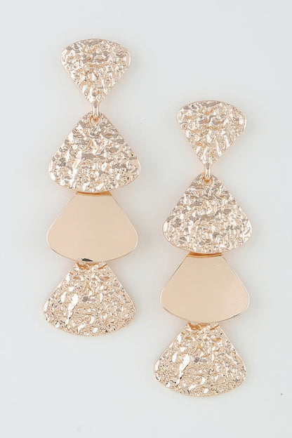 Hammered Scale Drop Earrings