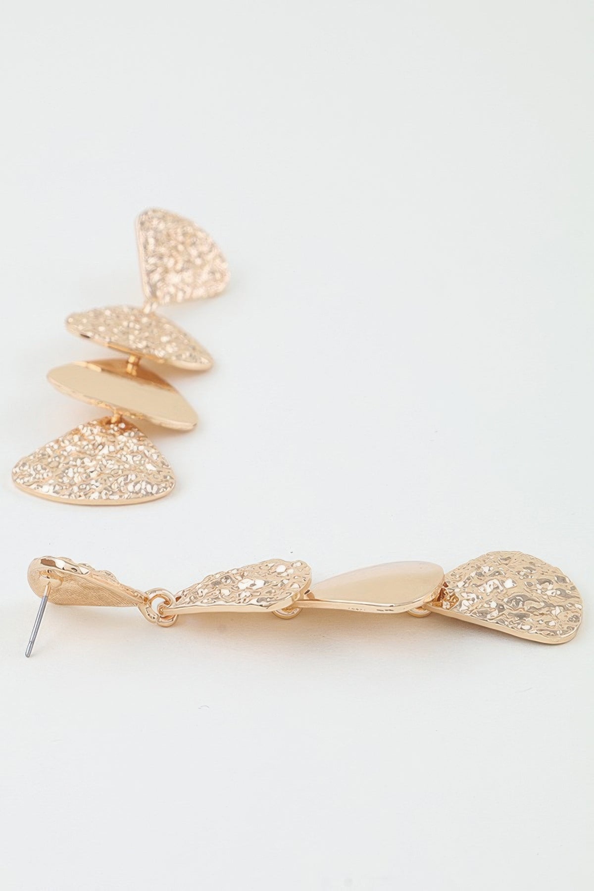 Hammered Scale Drop Earrings