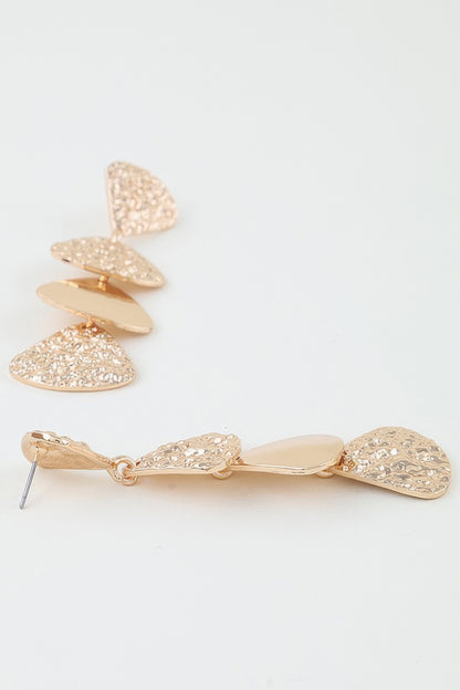 Hammered Scale Drop Earrings