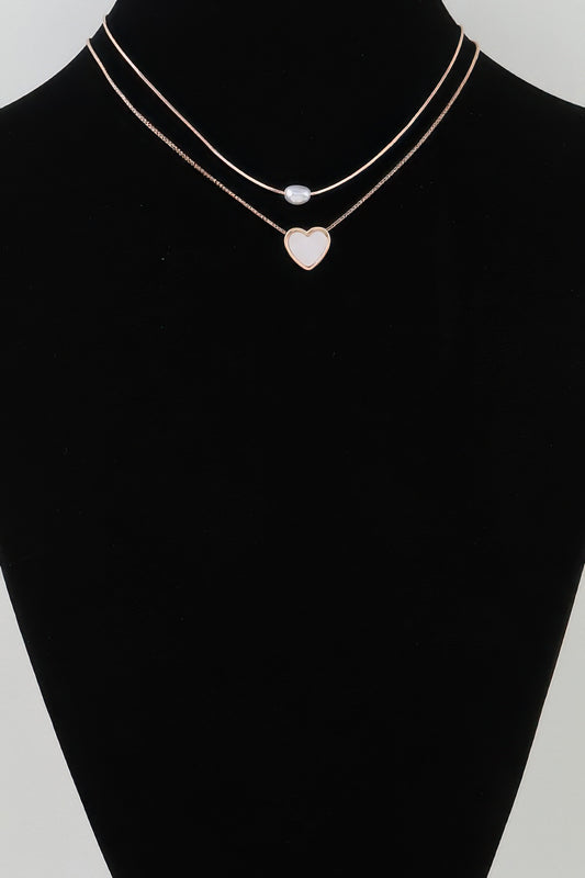 Love You Double Chain Necklace