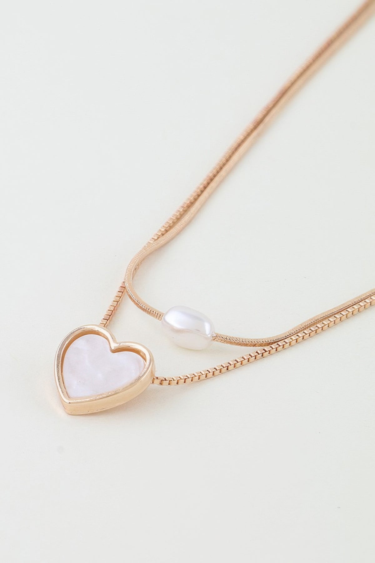 Love You Double Chain Necklace
