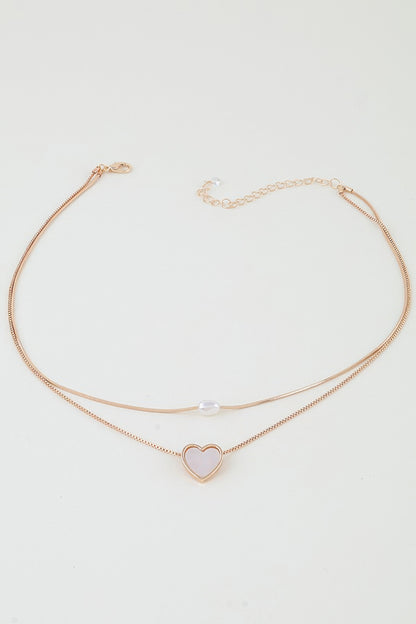 Love You Double Chain Necklace