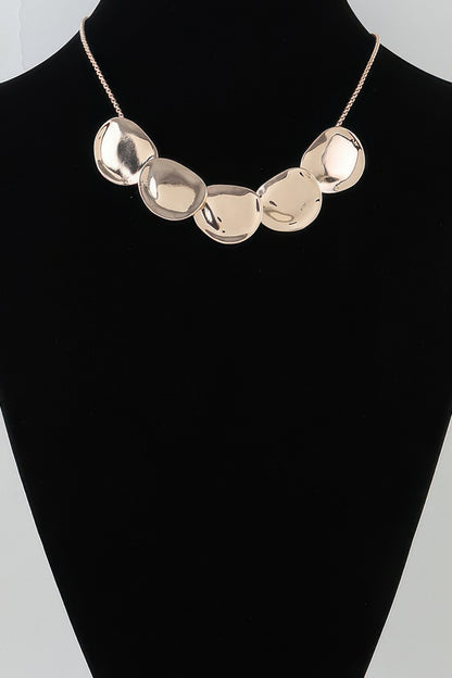 Hammered Scale Pendant Necklace