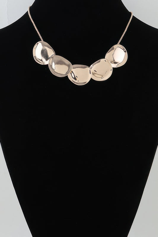 Hammered Scale Pendant Necklace