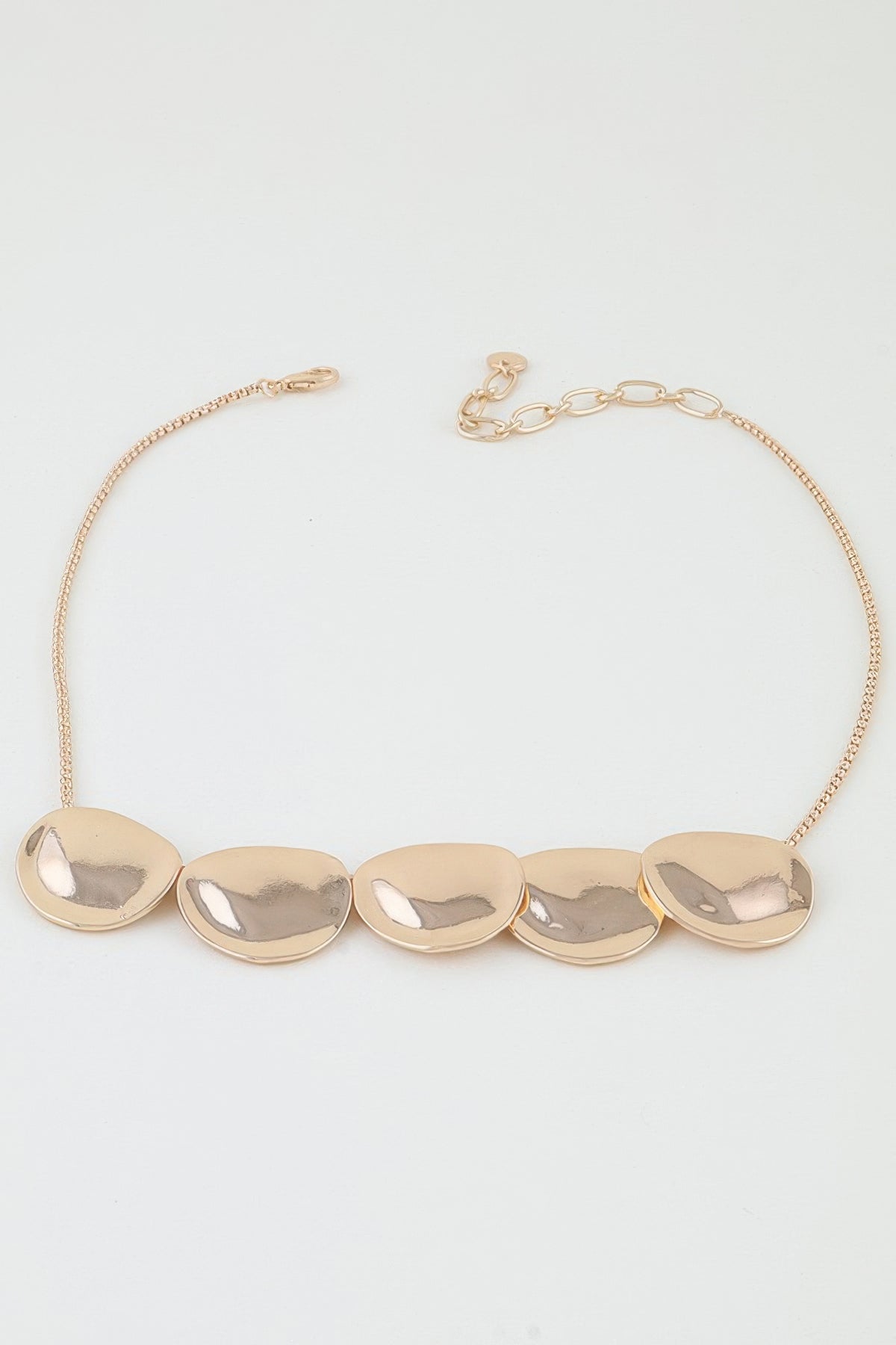 Hammered Scale Pendant Necklace