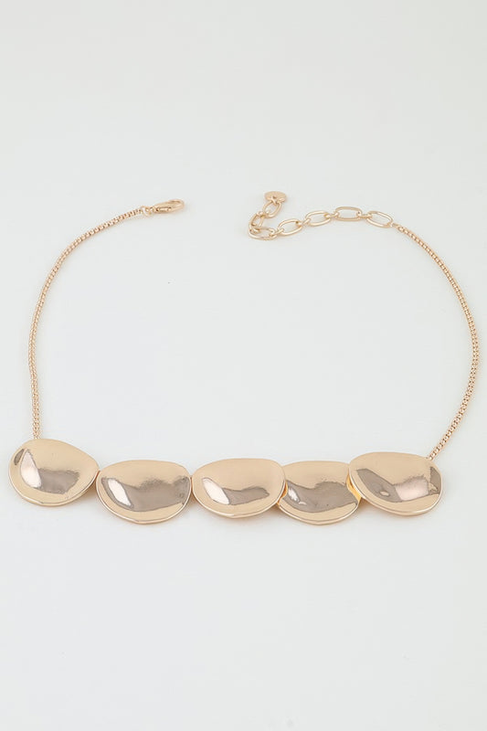 Hammered Scale Pendant Necklace