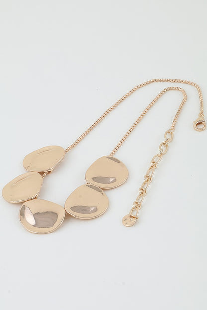 Hammered Scale Pendant Necklace