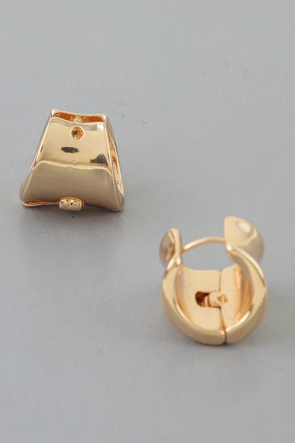 Modern Wide Cuff Hoop Earrings