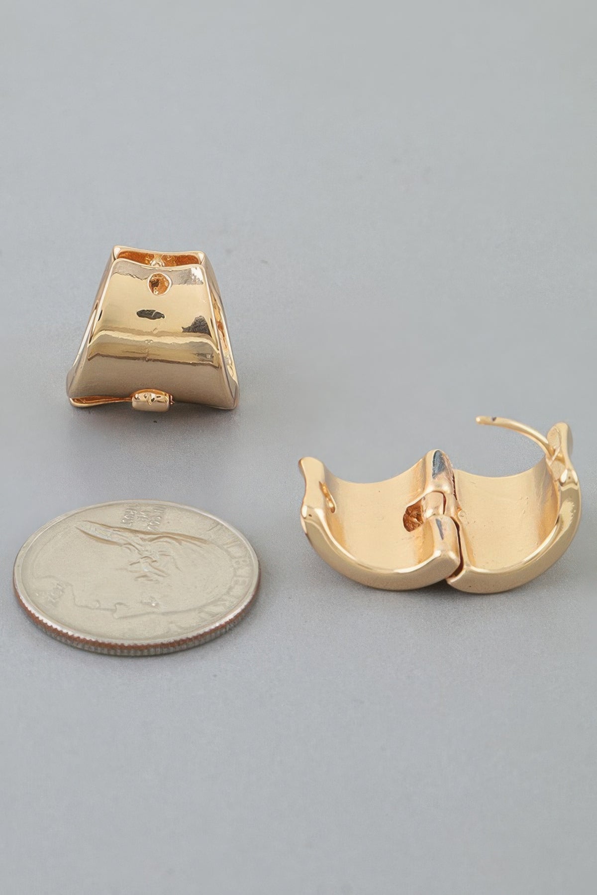 Modern Wide Cuff Hoop Earrings