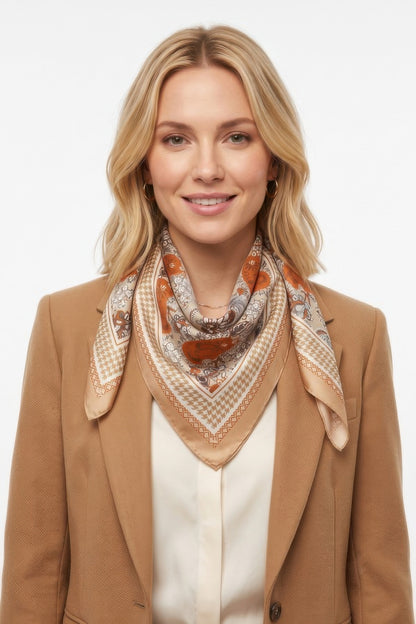 Paisley & Houndstooth Print Bandana