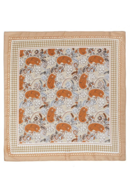Paisley & Houndstooth Print Bandana