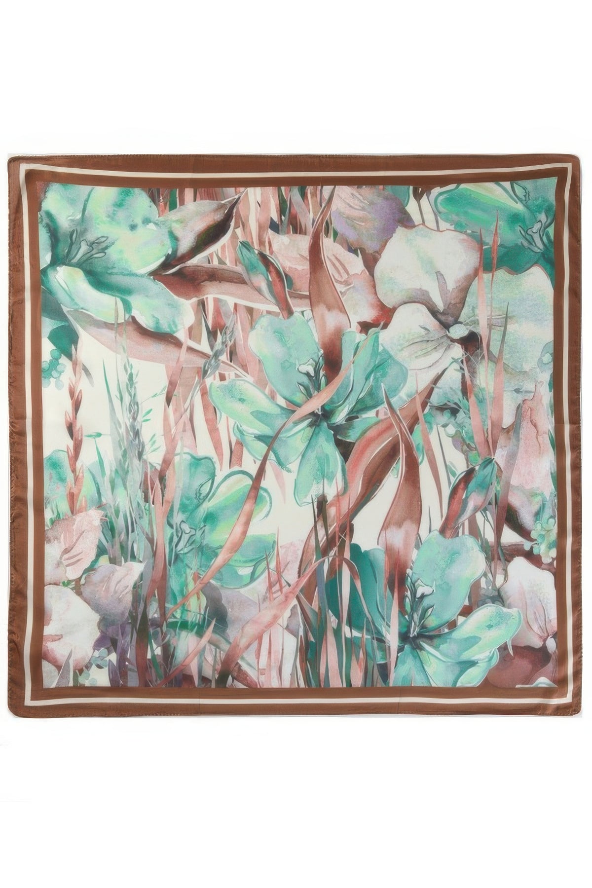 Watercolor Tulip Meadow Print Bandana