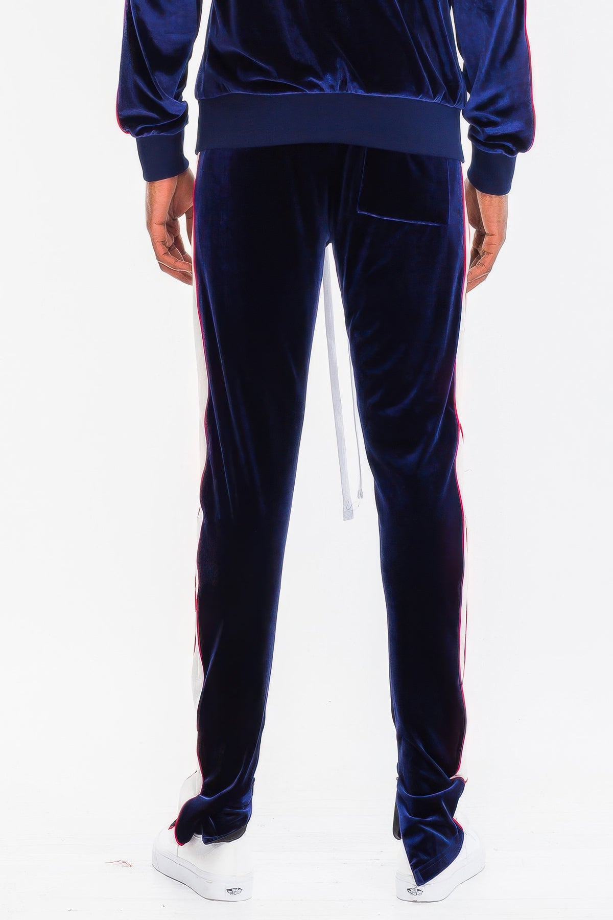 Mens Velour Track Jacket And Track Pant Set – alternate view