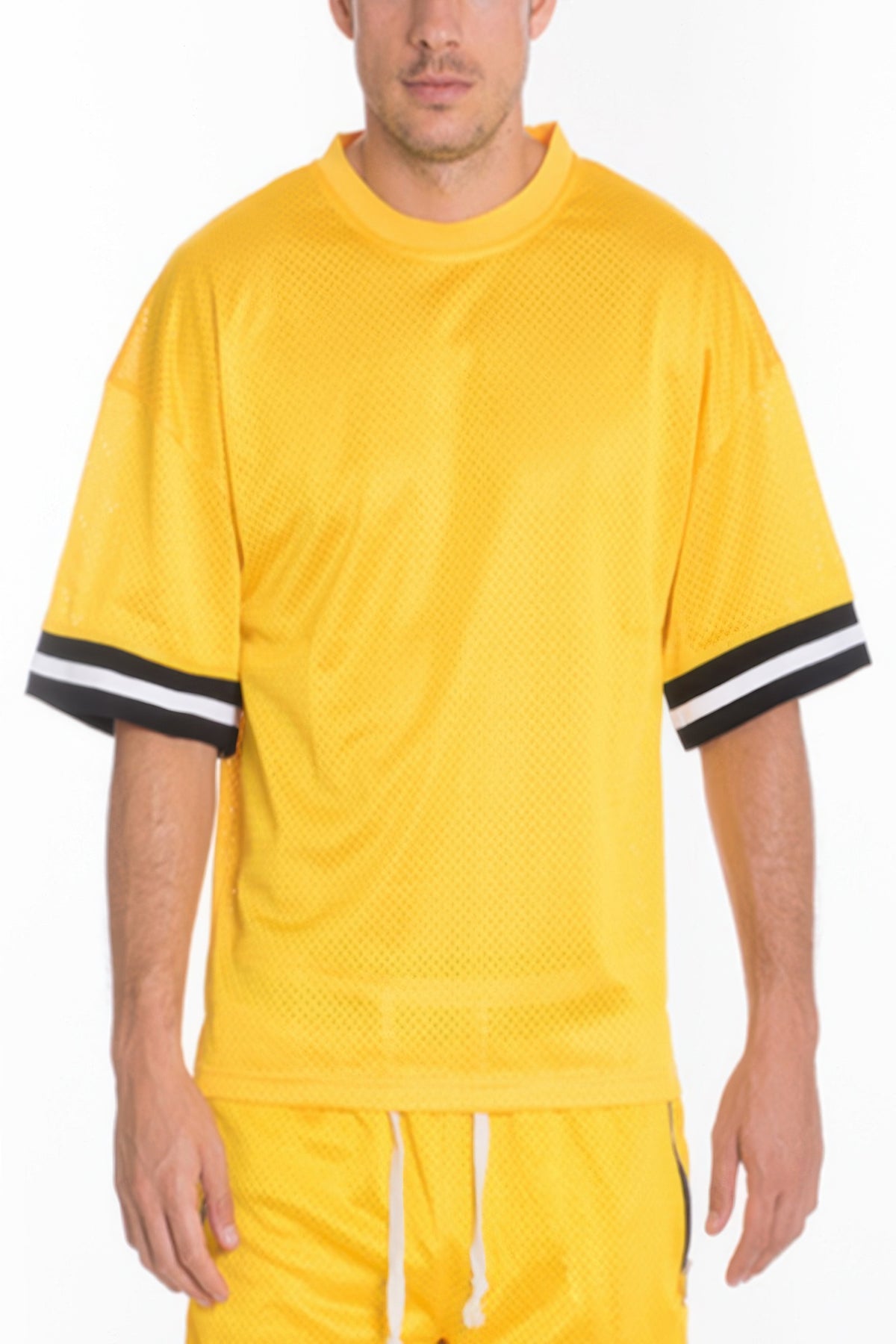 Mesh Sleeve Tape Athletic Tshirt – alternate view
