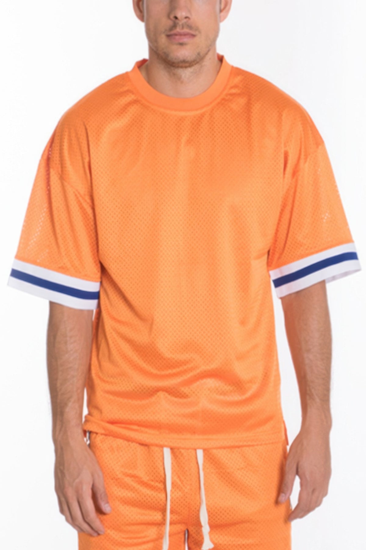 Mesh Sleeve Tape Athletic Tshirt – alternate view