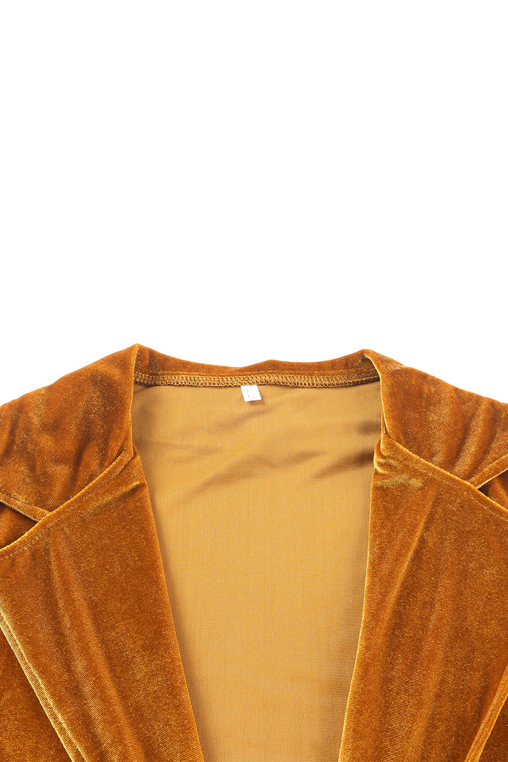 Abrigo retro de terciopelo con bolsillo de manga larga 