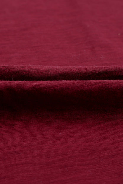 Sudadera larga con cuello redondo y manga larga 