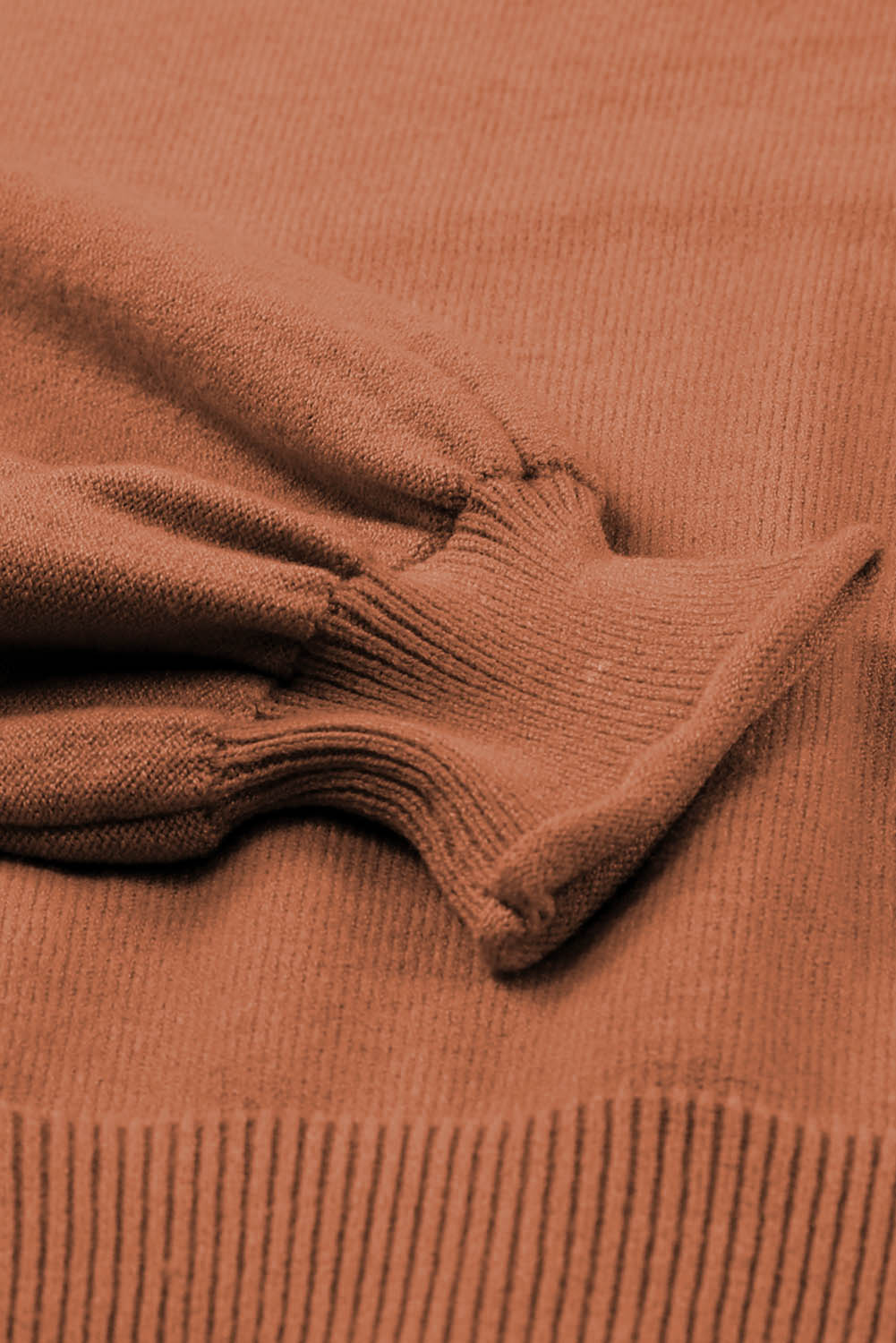 Suéter holgado con costuras expuestas y bolsillo con parche sin rematar albaricoque 