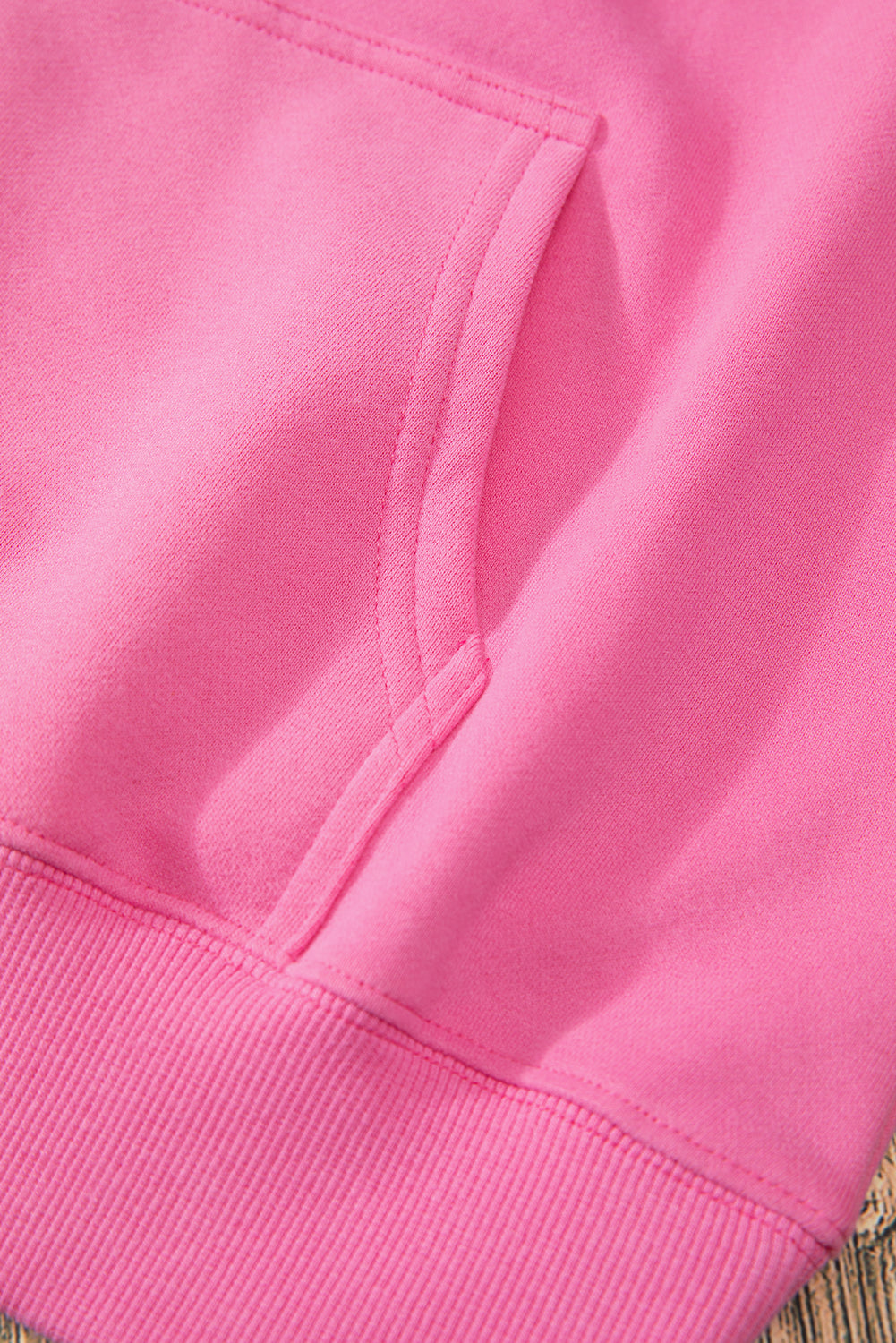 Sweat à capuche épais avec cordon de serrage et poche kangourou doublée en polaire Bonbon