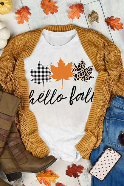 T-shirt décontracté à imprimé animal « Its Fall Yall »