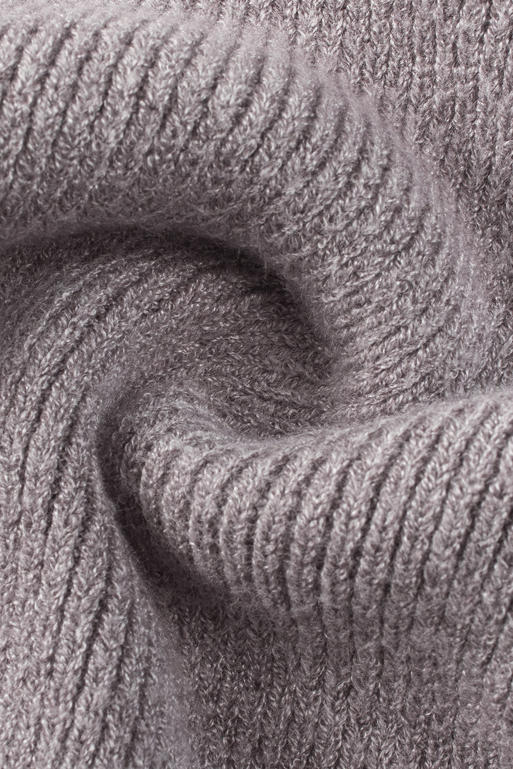 Jersey gris extragrande con hombros caídos y mangas abullonadas 