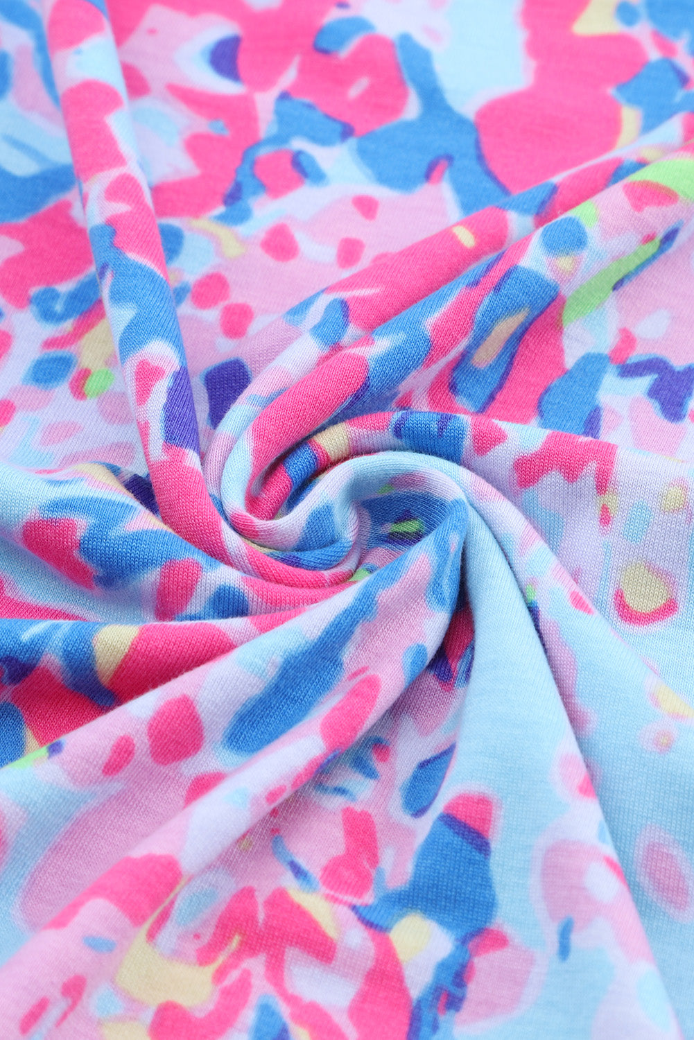 T-shirt ample à fleurs peintes 