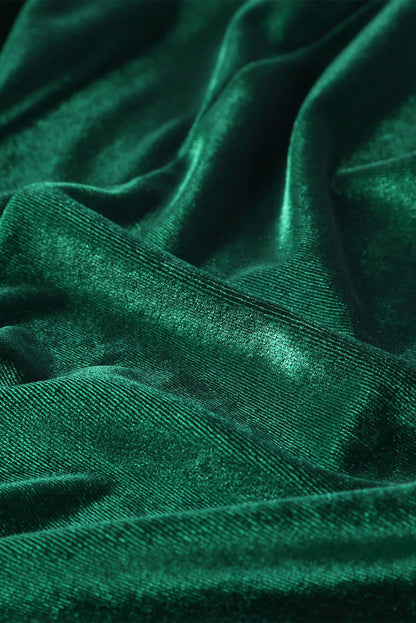 Blazer casual de terciopelo con bolsillos 