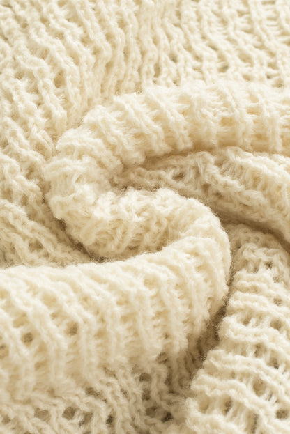 Pull en maille transparente ajourée