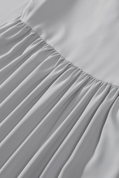 Chemisier à manches cloche et empiècements en crochet