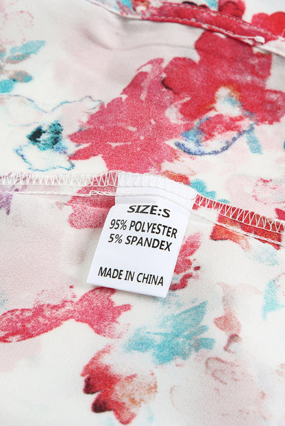 Chemisier à smocks fleuri Cakewalk