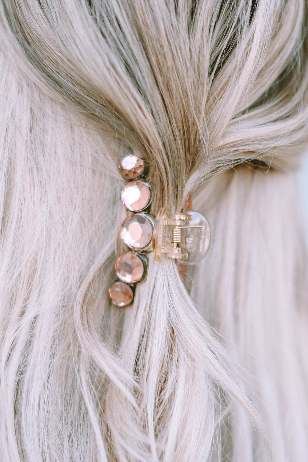 Garra de pelo de cristal elegante multicolor 