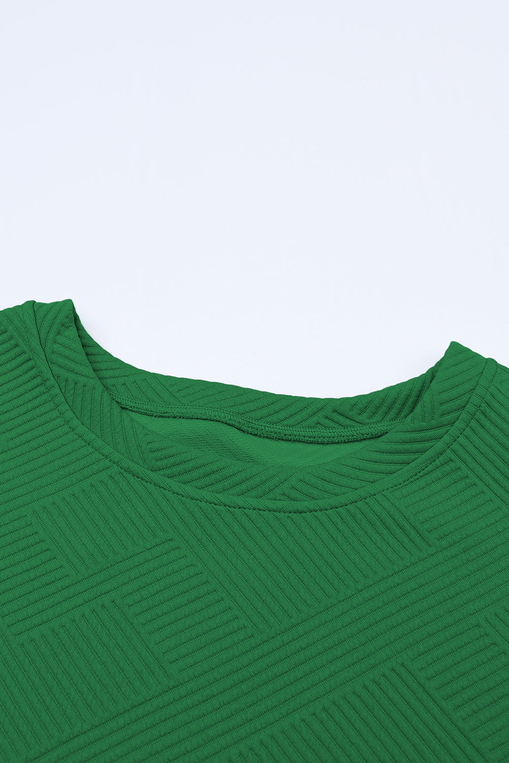 Conjunto de camiseta holgada con textura gris y pantalón con cordón