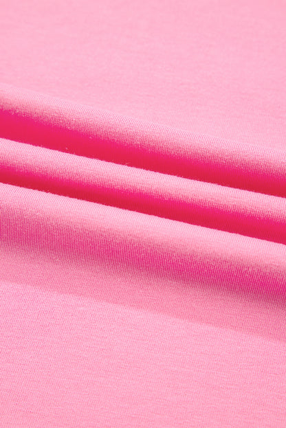 Bonbon Corded Patchwork Pocketed Plus Size T Shirt