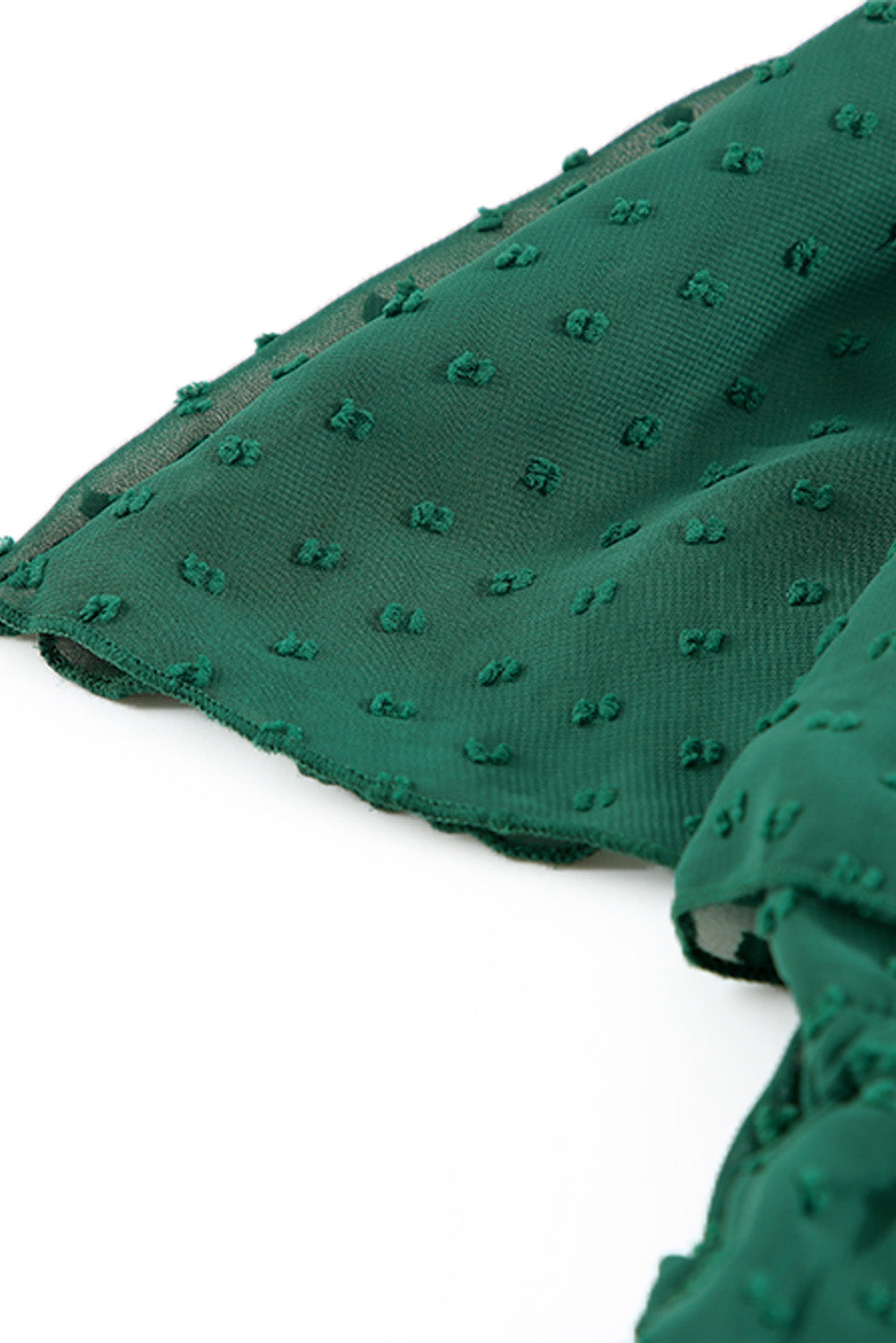 Yellow Yellow Off Shoulder Ruffle Swiss Dot Maxi Dress