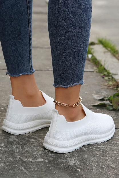 Breathable Knit Minimalist Slip-On Shoes