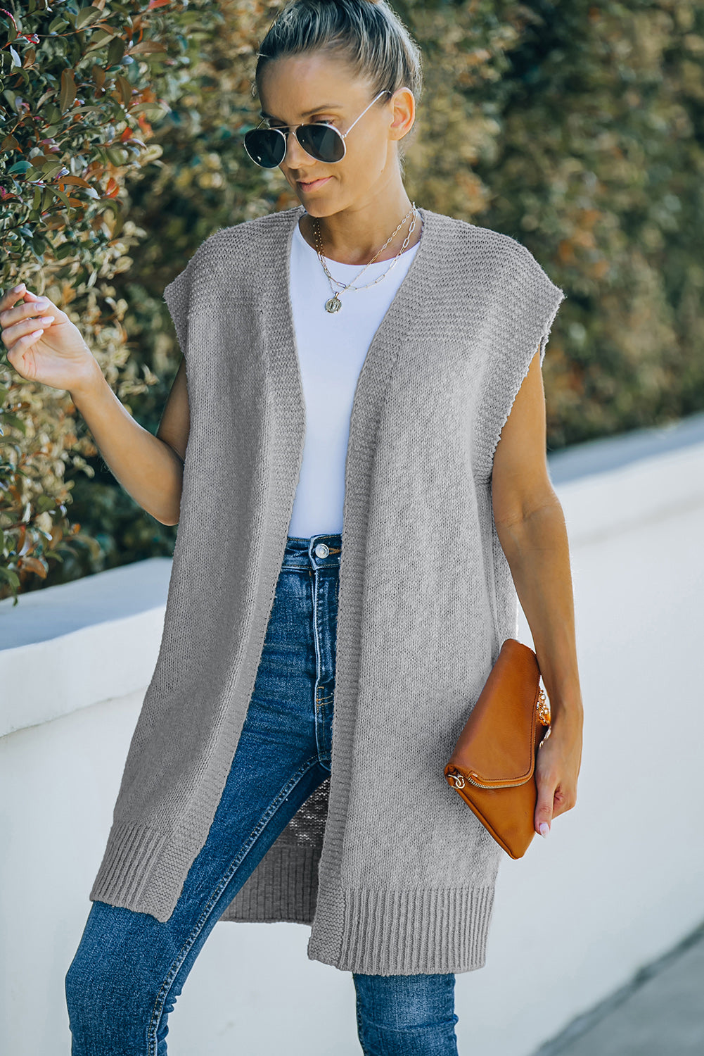 Gilet basique Cardigan Pull