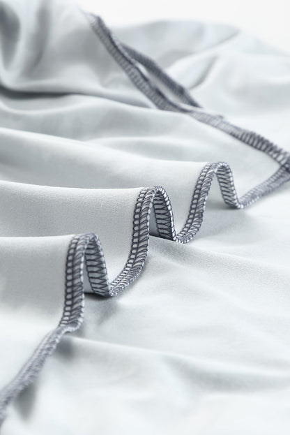 Haut à manches courtes en patchwork léopard tie-dye