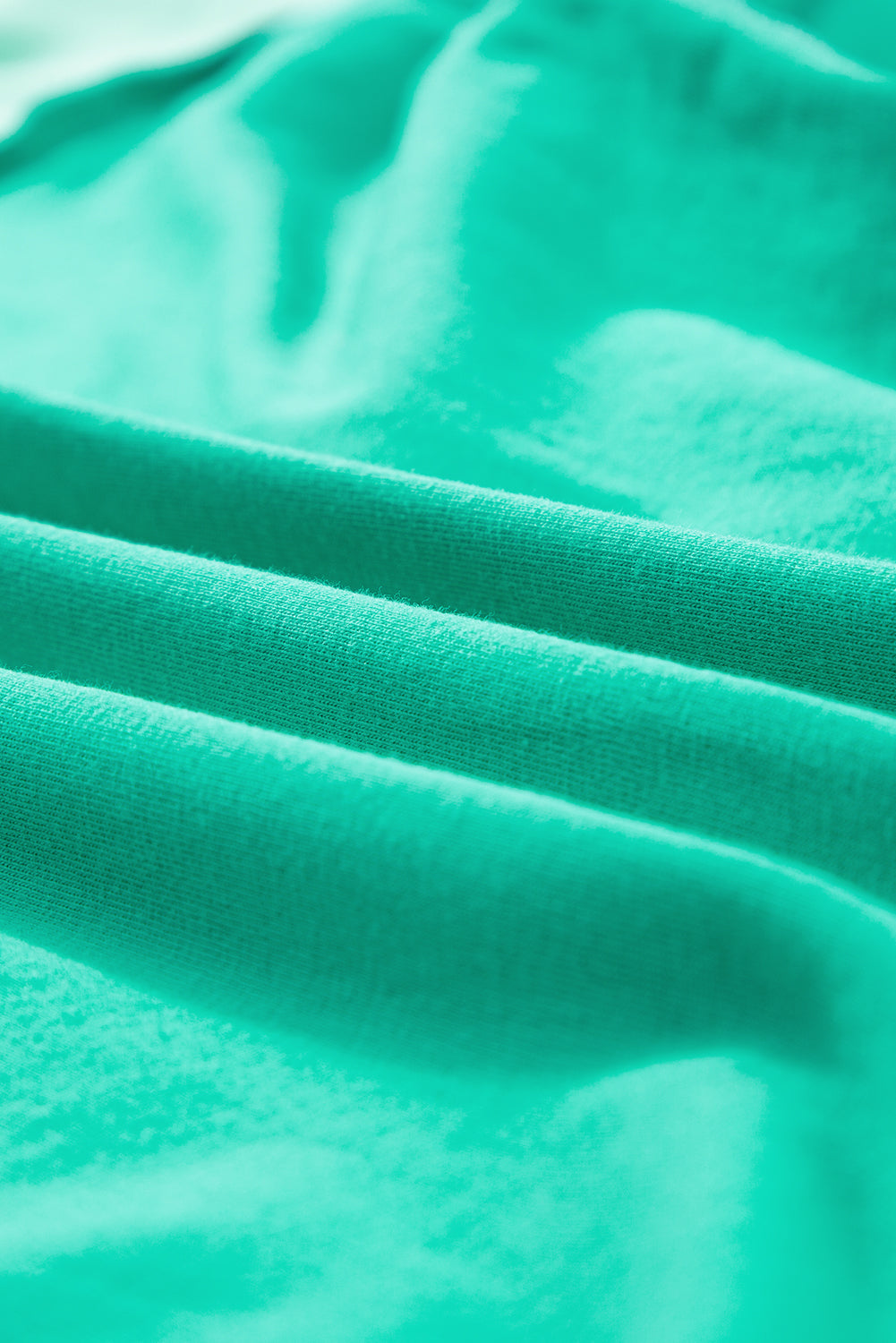 T-shirt patchwork vert vif à demi-boutons contrastés